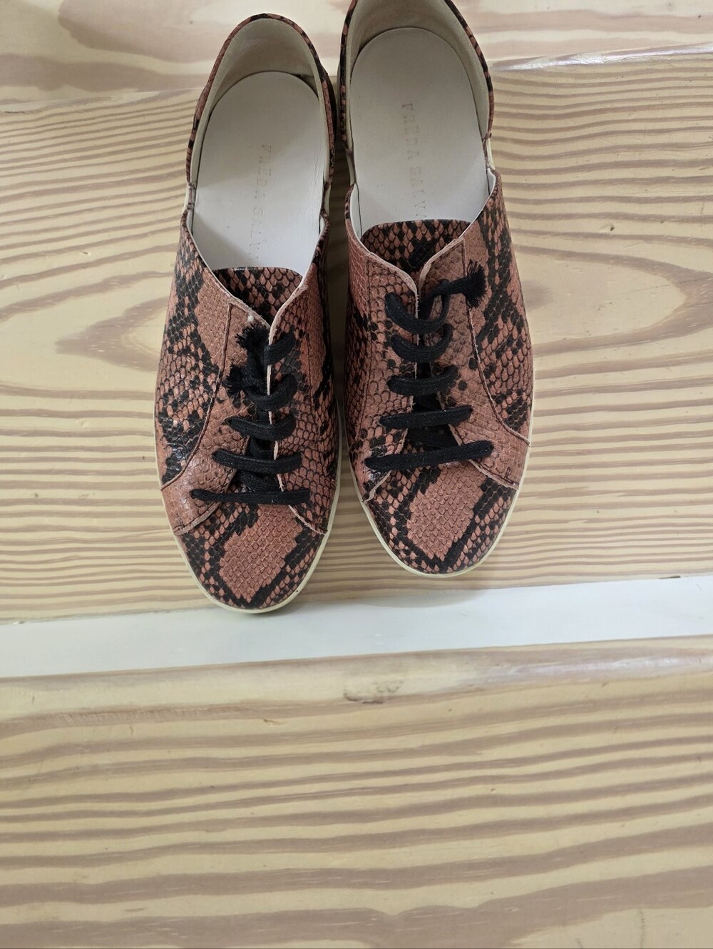 Freda Salvador Leopard Print  D'Orsay Sneakers    8 1/2